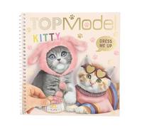 Depesche 12965 TOPModel Kitty - Libro di Adesivi Dress Me Up con 24 Pagine di Disegni di Gatti prestampati da Personalizzare con 11 Fogli di Adesivi
