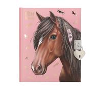 Depesche 12968 Miss Melody Diario Rosa con Cavalli e Castello a Cuore, Libro con 192 Pagine a Righe e Ben illustrate, Multicolore