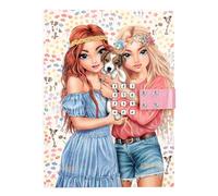Depesche 12970 TOPModel Velo Fleur-Diario con codice numerico e Suono, Libro con 80 Pagine a Righe e illustrate a Colori, Multicolore, Large, 0012970