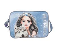 Depesche 13152 TOPModel Wolf - Borsa a Tracolla in Blu Scuro, con Motivo del Modello, Stelle e Glitter, Borsa con Tracolla Regolabile.