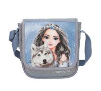 Depesche 13153 TOPModel Wolf Piccola in Blu Scuro, con Motivo Modello, Stelle e Glitter, Borsa con Tracolla Regolabile, Multicolore, One Size