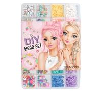 Depesche 13182 TOPModel-Set Te, 20 Tipi Diversi di Perline, per la creazione Creativa di Braccialetti e collane, Multicolore, One Size