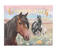 Depesche 13197 Miss Melody Amici con Cavalli, Fiori e Oro, Libro dell'amicizia con 108 Pagine da Scrivere e Decorare, Multicolore