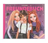 Depesche 13200 TOPModel Rebel Kitty Viola e Nero, con Motivo di modelle e Gatti, Libro dell'amicizia con 108 Pagine da Scrivere e Decorare, Multicolore