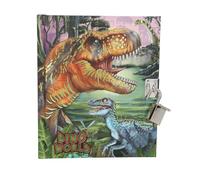 Depesche 13244 Dino World-Diario con Serratura, Libro con Motivi di Dinosauri e 192 Pagine a Righe e illustrate a Colori, Multicolore, One Size