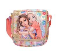 Depesche 13288 TOPModel Girl Power-Borsa Piccola in Beige, con Motivo a Modella e Lotti Colorati, Borsetta con Tracolla Regolabile, Multicolore, One Size