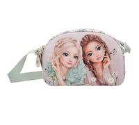 Depesche 13312 TOPModel Summer Feeling - Borsa a tracolla piccola in rosa, con motivo modello e motivo floreale, borsetta con tracolla regolabile