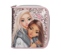 Depesche 13320 TOPModel My BFF - Portafoglio Rosa e Grigio, con Motivo e Glitter