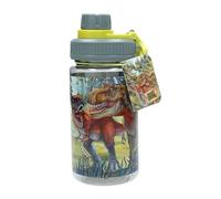 Depesche Borraccia Dino World Bite 13402 – Trasparente stampa dinosauro, Flip-Top, 500 ml