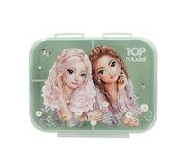 Depesche 13410 TOPModel Summer Feeling Verde e Rosa, con Motivo di Modelli e Fiori, Scatola per Il Pranzo con 3 Scomparti e Coperchio incernierato, Multicolore, 1 Piece