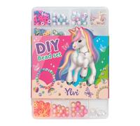 Depesche 13419 Ylvi - Set di Perline Arcobaleno Fai da Te, 18 Tipi di Perline nei Colori dell'arcobaleno, compreso Il Ciondolo, per la creazione Creativa di Braccialetti e collane