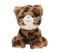 Depesche 13517 TOPModel-Gatto di Peluche con Motivo Leo, Alto Circa 16 cm con Occhi Marroni e Naso Rosa, Multicolore, One Size