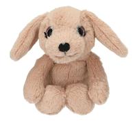 Depesche 13522 SNUKIS - Cane di Peluche, Marrone Chiaro, con Orecchie a Punta, Alto Circa 18 cm.