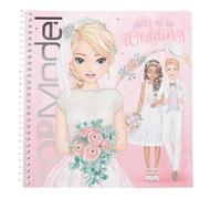 Depesche 13529 TOPModel Dress Me Up-Set di Libri 24 Pagine prestampate da colorare, Inclusi 11 Fogli di Adesivi, Paper, Multicolour, One Size