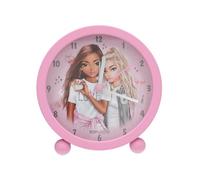 Depesche 13546 TOPModel My BFF - sveglia rosa per bambini, con motivo a modella, orologio silenzioso con funzione luce, batteria inclusa