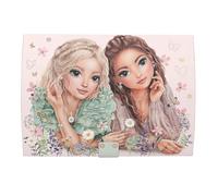 Depesche- CatLove TopModel Summer Feeling 13579-Portagioie Grande, con Motivo Modello e Dettagli Floreali, con codice, Suono e Specchio, Colore: Rosa, 13578