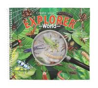 Depesche 13599 Explorer Sticker Book with 16 Background Pages for Sticking and D