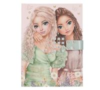 Depesche 13622 TOPModel Summer Feeling-Diario con codice numerico e sonoro, Libro in Rosa, con Motivo Modello e 192 Pagine a Righe, Multicolore, One Size