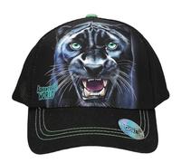 Depesche 13697 Adventure World Panther - Berretto stampato in nero e verde, con motivo di pantera, berretto per bambini con regolazione della taglia