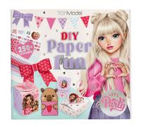 Depesche 13730 TOPModel - Set di Libri creativi DIY Paper Fun con 32 Pagine Colorate per Creare e disegnare Lettere, Cartoline e Molto Altro, Inclusi 2 Fogli di Adesivi