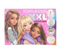 Depesche 13731 TOPModel - Libro di attività XXL con 24 Pagine prestampate da colorare, Puzzle e Adesivi, Set comprensivo di 4 Fogli di Adesivi