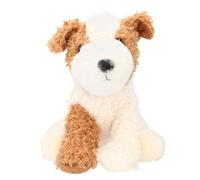 Depesche 13765 TOPModel Fur Ever Friends - Cane di Peluche Arlo, con Pelliccia riccia Color Crema, Marrone e Nera, Alto Circa 16 cm.