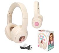 Depesche TOPModel - Cuffie per bambini, Bluetooth, max. 85 dB, con cavo di ricarica USB, colore: Beige