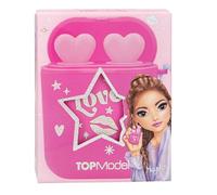 Depesche 13811 TOPModel - Set di lucidalabbra Beauty and Me, 2 lucidalabbra piccoli, in rosa e rosa, con fragranza fruttata, confezionati in una custodia per cuffie