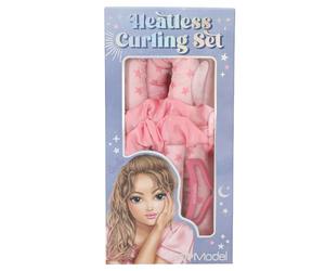 Depesche 13824 TOPModel - Set di bigodini Beauty and Me, in rosa e con stelle, con papilotte, fermaglio e 2 scrunchies