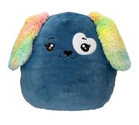 Depesche 13859 Ylvi Swoppies-Cane di Peluche Blu Scuro, con Effetto Luminoso e Orecchie Colorate, Alto Circa 30 cm, Multicolore, One Size