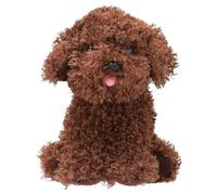 Depesche 13862 TOPModel Fur Ever Friends - Cody, Cane di Peluche con Pelliccia riccia Marrone Scuro, Alto Circa 16 cm.