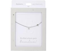 Depesche 13895.7 Collana con lettera E e cuore, argentata, lunghezza variabile, regalo o piccola attenzione
