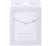 Depesche 13895.9 Collana con lettera F e cuore, argentata, regolabile in lunghezza (42 cm + 5 cm), regalo o piccola attenzione