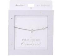 Depesche 13896.33 Bracciale in argento con croce e brillantini, lunghezza variabile come regalo per amici e parenti
