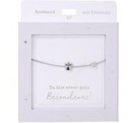 Depesche 13896.51 Bracciale in argento con angelo e brillantini, lunghezza variabile come regalo per amici e parenti