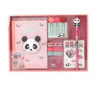 Depesche 13904 TOPModel Create Your Diary - Diario con taccuino rosa e testa di panda, incluso nastro washi, adesivi, matita UVM.