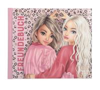 Depesche 13936 TOPModel Leoheart - Libro dell'amicizia in Rosa, con Motivo Modello e Motivo Leo, Libro dell'amicizia con 108 Pagine da Scrivere e Decorare