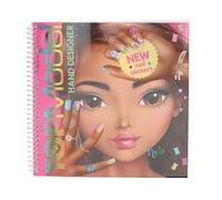 Depesche 14000 TOPModel Hand Designer - Libro da colorare con 46 Pagine prestampate per Creare Motivi di modelle, incl. 3 Fogli di Adesivi