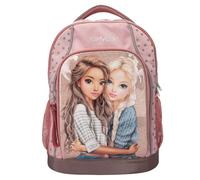 Depesche 14009 TOPModel Dots - Zaino per la scuola in rosa, con motivo a pois e glitter