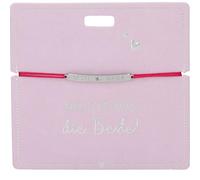 Depesche 14018.6 Bracciale con Messaggio, Piastrine in acciaio inox, con nastro colorato, lunghezza variabile, ideale come regalo per amici e parenti