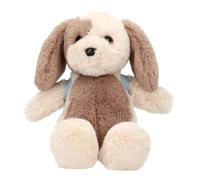 Depesche 14050 Princess Mimi - Peluche Cagnolino Milo | nei colori marrone e crema, con zainetto blu e ciondolo a forma di osso, peluche con orecchie pendenti, 26 x 15 x 11 cm
