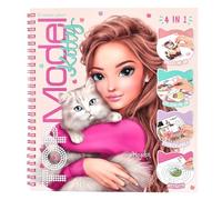 Depesche 14213 TOPModel - Crea Il Tuo Libro da colorare Kitty con 92 Pagine prestampate da colorare, Adesivi, Puzzle e da riempire, Inclusi 5 Fogli di Adesivi