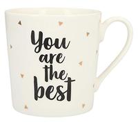 Depesche 5909.023 - Tazza in porcellana con manico, 300 ml, con scritta You are the best