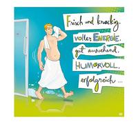 Depesche Biglietto d'auguri con musica, divertente biglietto di auguri con scritta in lingua inglese e scritta in lingua inglese Happy Birthday, con busta inclusa, 17 x 16,5 cm