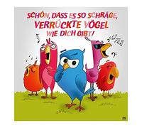 Depesche Biglietto d'auguri con musica, divertente biglietto di auguri con scritta in lingua inglese e scritta in lingua inglese Happy Birthday, con busta inclusa, 17 x 16,5 cm