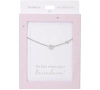 Depesche Collana da donna con ciondolo a forma di cuore, argento o oro, regolabile, 42-47 cm, in diverse varianti con simboli, lettere o segno zodiacale (53)