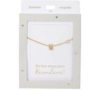 Depesche Collana da donna con ciondolo a forma di cuore, argento o oro, regolabile, 42-47 cm, in diverse varianti con simboli, lettere o segno zodiacale (48)