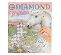 Depesche- Create Your Diamond 13484-Libro di Adesivi con 10 Pagine, Motivo: Cavalli da Decorare, con Gemme Scintillanti da incollare, Multicolore, 13484