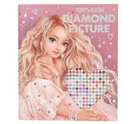 Depesche- Create Your Diamond TOPModel Dress Me Up 13482-Libro di Adesivi con 10 Pagine, Motivo Modello da Decorare, con Gemme Scintillanti da incollare, Multicolore, 13482