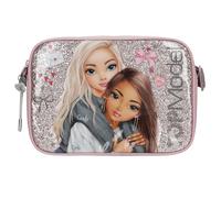 Depesche Depesche-13279 13279 TOPModel My BFF Rosa e Grigio, con Motivo a Modella e Glitter, Borsa a Mano con Tracolla Regolabile, Colore Pink, 5,5 Liter